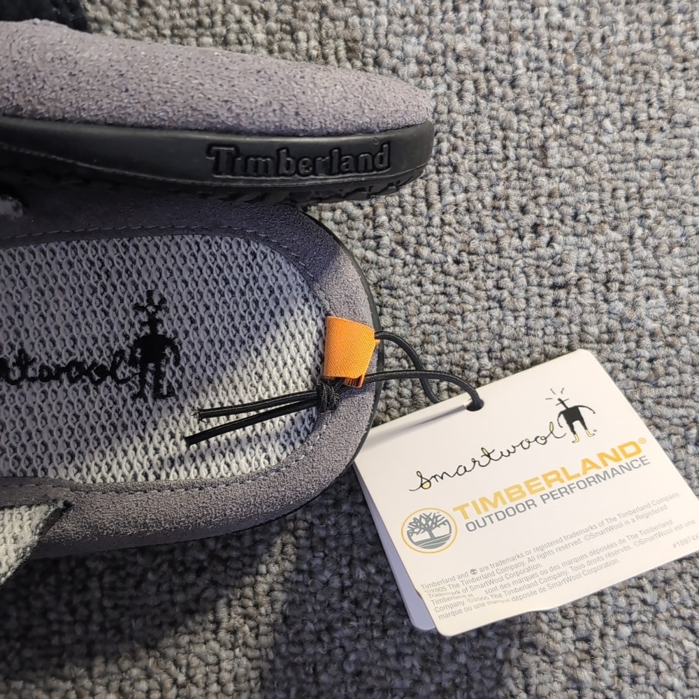 NWT Timberland x SmartWool Power Lounger Sandals / Flip Flops Size: 10M Leather - Picture 6 of 11